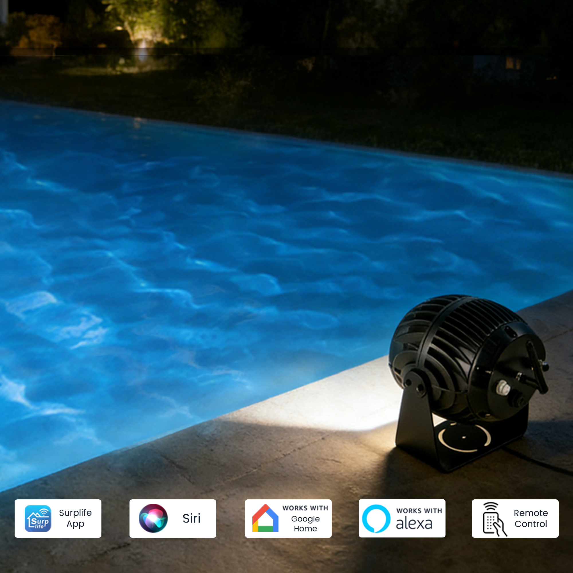 Twelvetooo HW10 Outdoor Pool Projector Lights