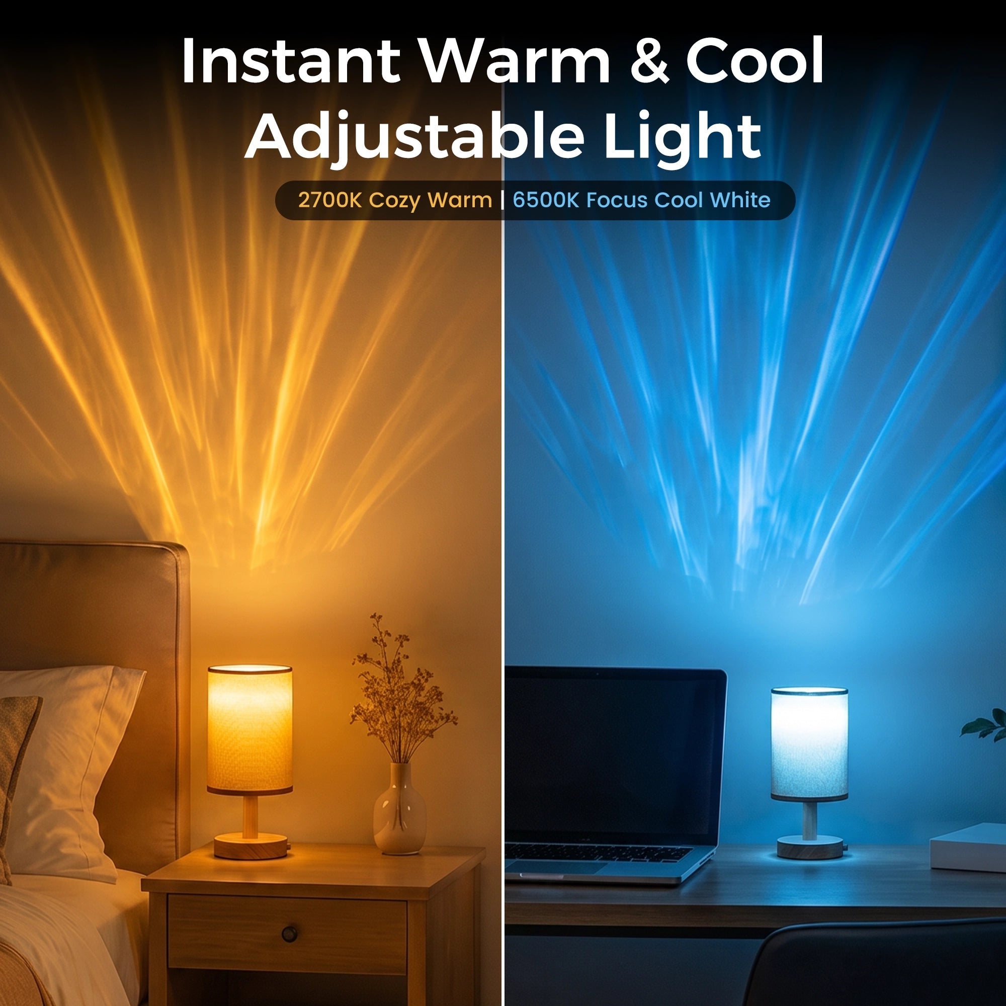 Twelvetooo Smart Projection Bulb - Music Sync Rhythm Mode Light Scene