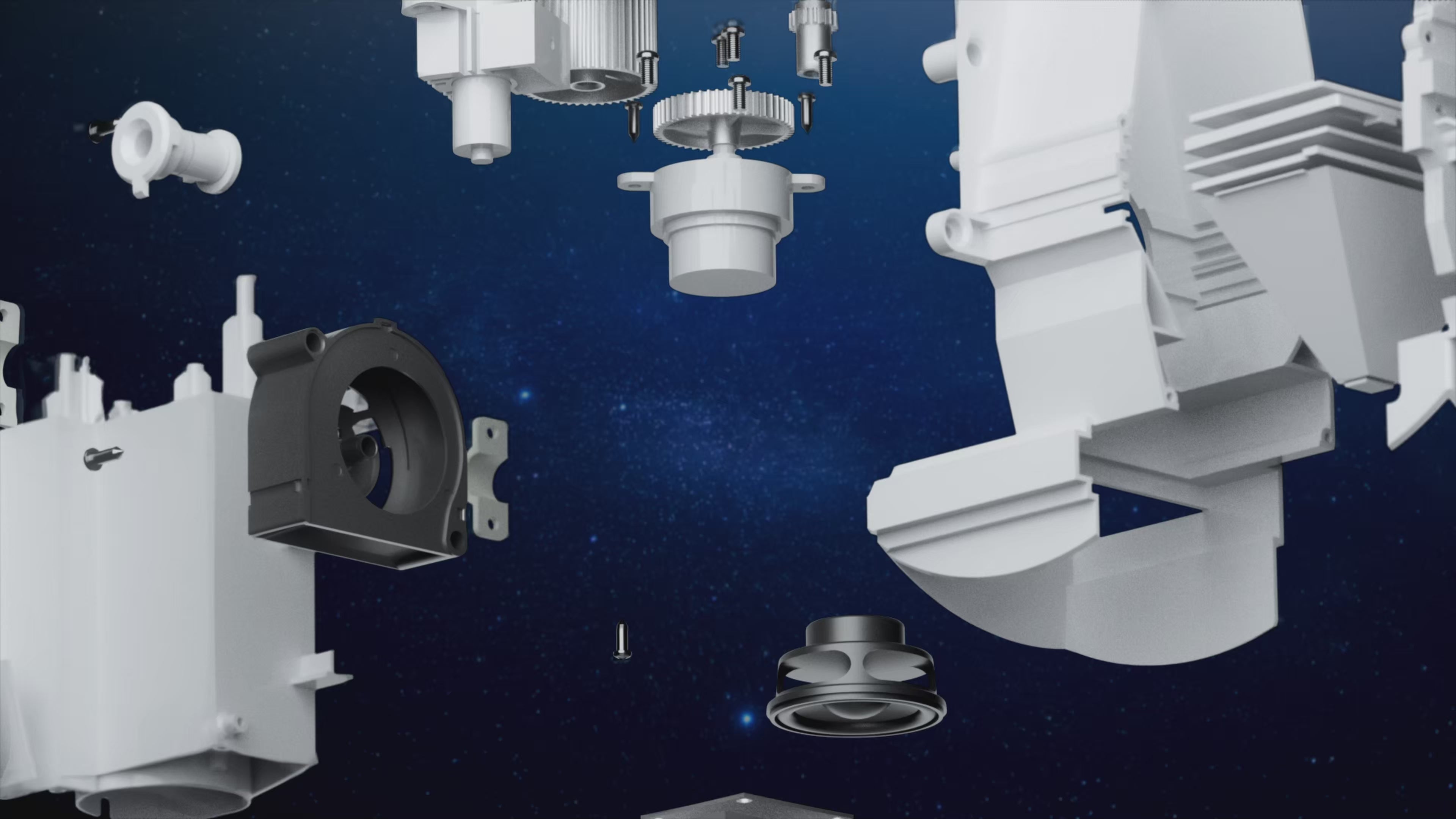 Load video: 3D01 Holographic Projector Exploded View
